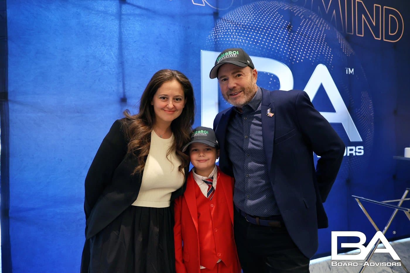Mike Weiss with Carolyne and their son at a Board of Advisors event