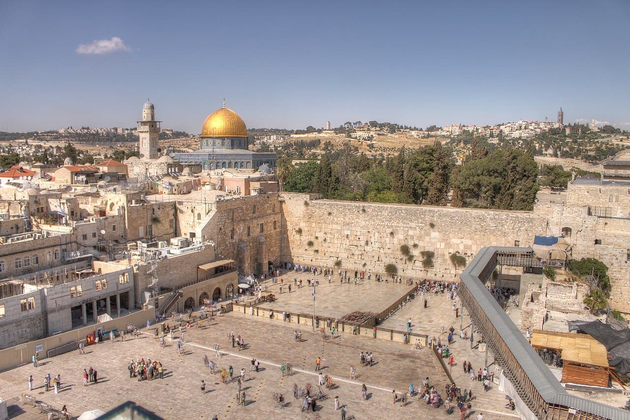 The Western Wall and the Dome of the Rock, Old City of Jerusalem